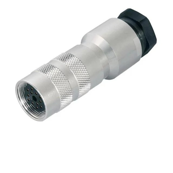 99-5896-15-24 M16 24-Pole Straight IP67 Female Connector Shielded Gold Pins