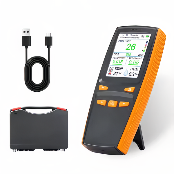 Real time Air Quality Monitor with Data Storage (10-in-1)