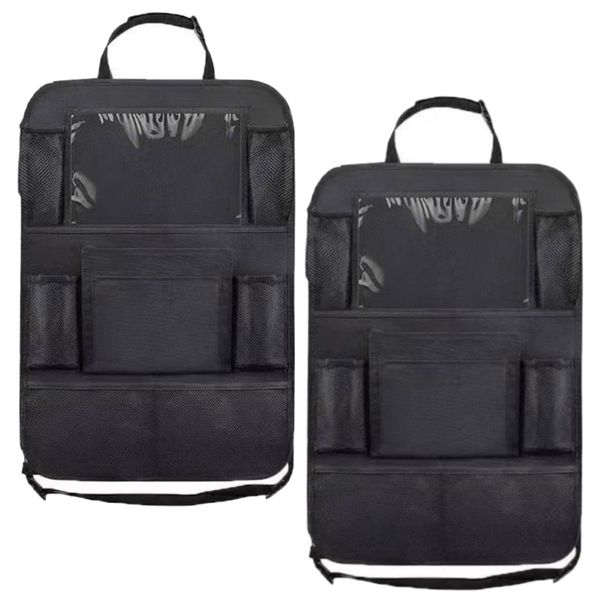 Auto Motor Car Adjustable Back Seat Travel Organiser Set Of 2 (41x61cm)