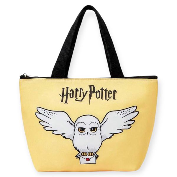 Harry Potter Hedwig Insulated Lunch Bag - Snowy Owl Yellow Tote