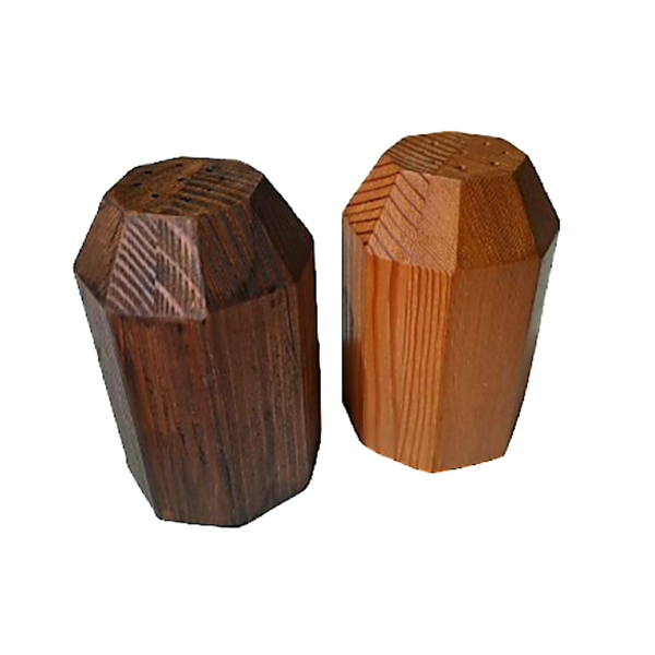 Reclaimed Wood Salt and Pepper Shakers