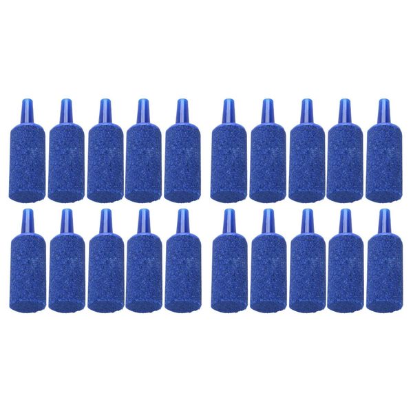 Fish Tank Mineral Bubbles Air Stone 20 Pieces Blue