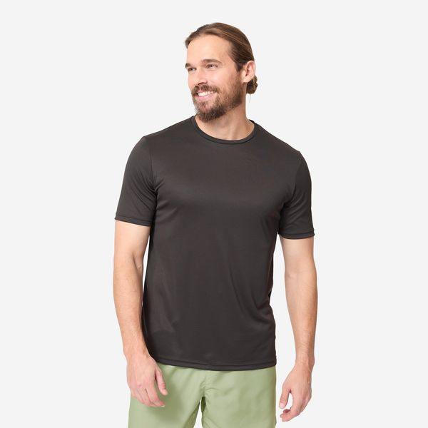Olaian Men's Surfing Short-Sleeve Anti-UV Water T-Shirt - Black