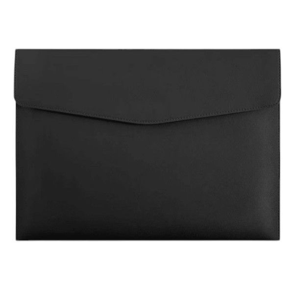 Sleek A4 Executive PU Leather Document Organizer - Black
