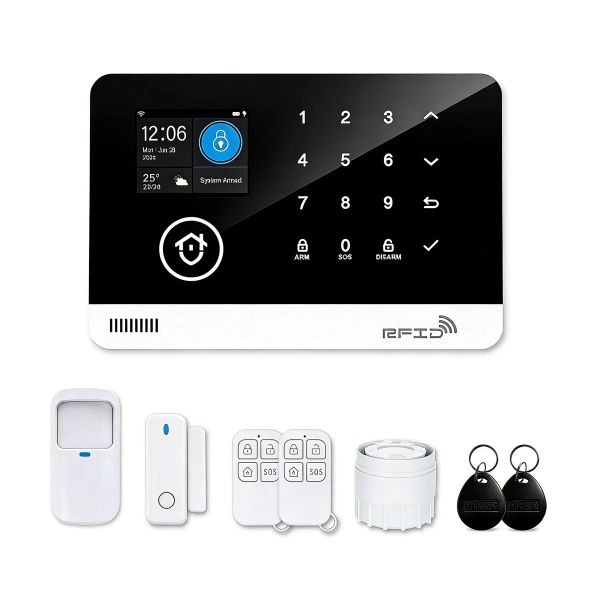 Alarm Phone Call SMS WIFI Security System Wireless Kit AUREY