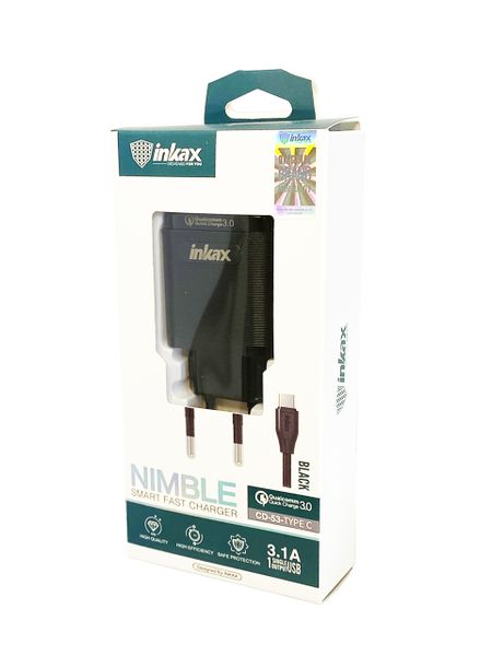 QC 3.0 Phone charger with Type C Cable