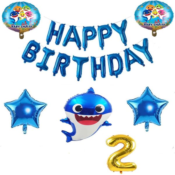 Baby Shark Balloon Set 2 years