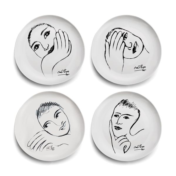 Carrol Boyes Dinner Plate Set of 4- Heritage Sketchbook Mix