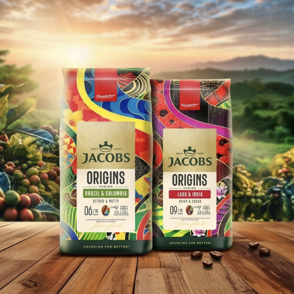 JACOBS Origins Brazil & Colombia Coffee Beans - 1kg Pack | Shop