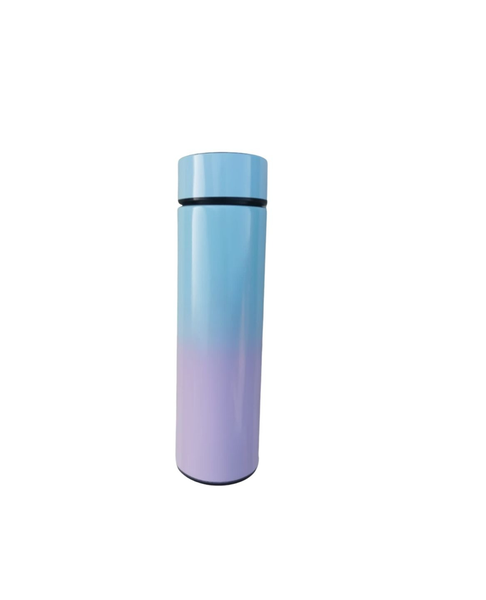 Digital Thermometer Flask Two Toned Fading Coloured 500ml - Purple