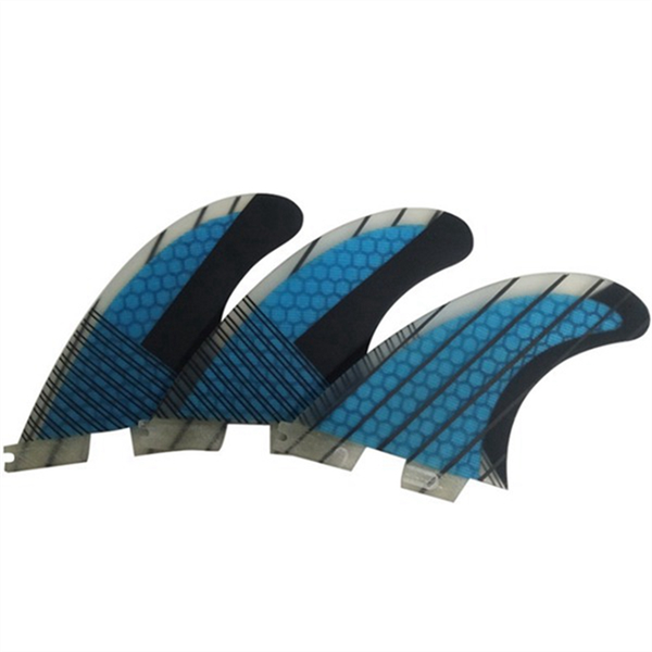 G5 Surf Fins Three-Piece Honeycomb Rudder For Fcs2 Surfboard Base