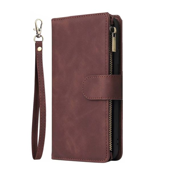 Wallet Case Premium Vintage PU Leather Magnetic Closure Handbag