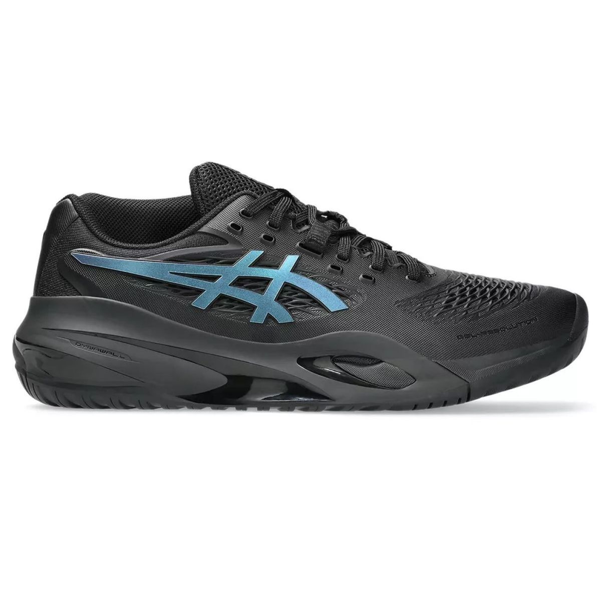 Asics Men's Gel-Resolution X Night Energy Tennis Shoes - Black/Prism Blue