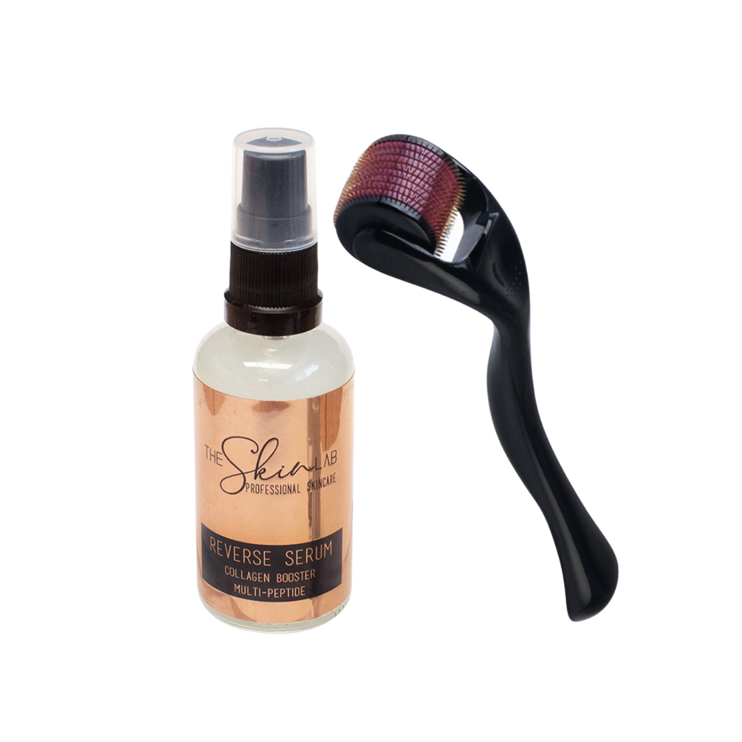 Collagen Booster MultiPeptide Serum with Derma Roller 0.5mm Shop
