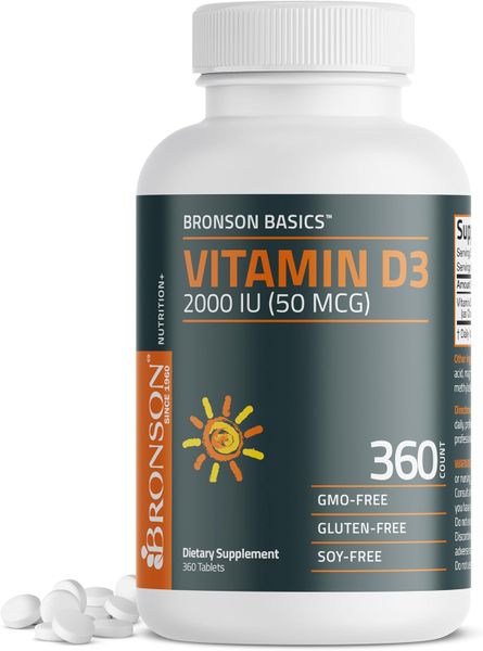 Bronson Vitamin D3 2000iu - 360 Servings