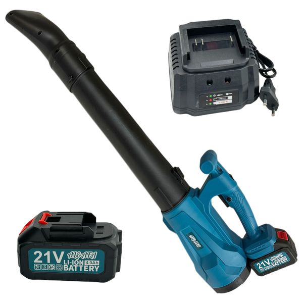 Al&amp;Afa 6 Speed Cordless Dust/Leaf Blower With 2 x 21V Batteries &amp; Charger