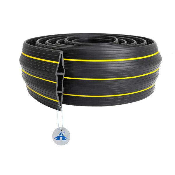 ALANES 3 Channels Heavy Duty Floor Cord Cover Cable Protector - 200cm