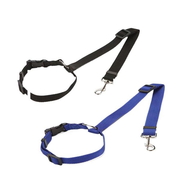 2 Pieces Pet Small And Medium-Sized Car Safety Leash Ring Retractable Dog Leash