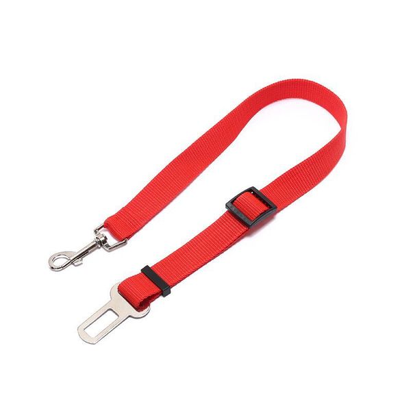 Car Safety Buckle Pet Dog Leash Seat Belt - Red