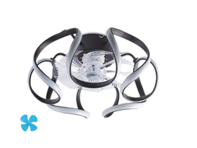 cage ceiling fan led light with remote