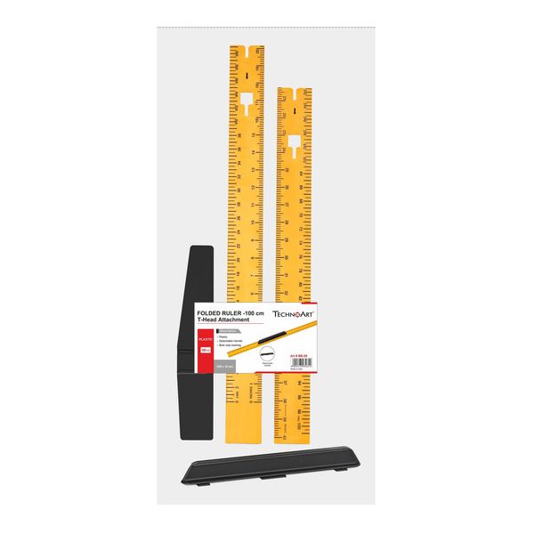 TechnoArt Large Blackboard folded Ruler - for teachers