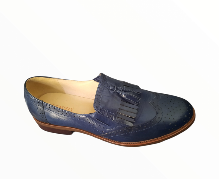 Yinzo Slip-in Blue Tassle Loafers
