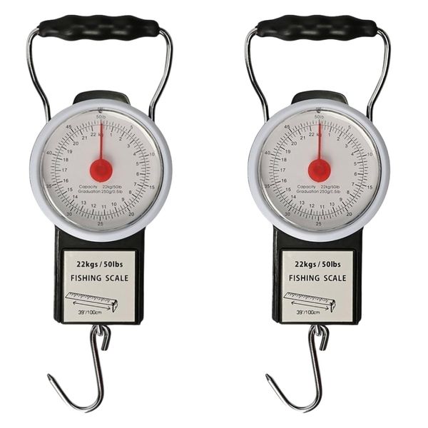 2 Pack Fishing Hanging Scale Mechanical Kitchen and Fish Fishing Scale