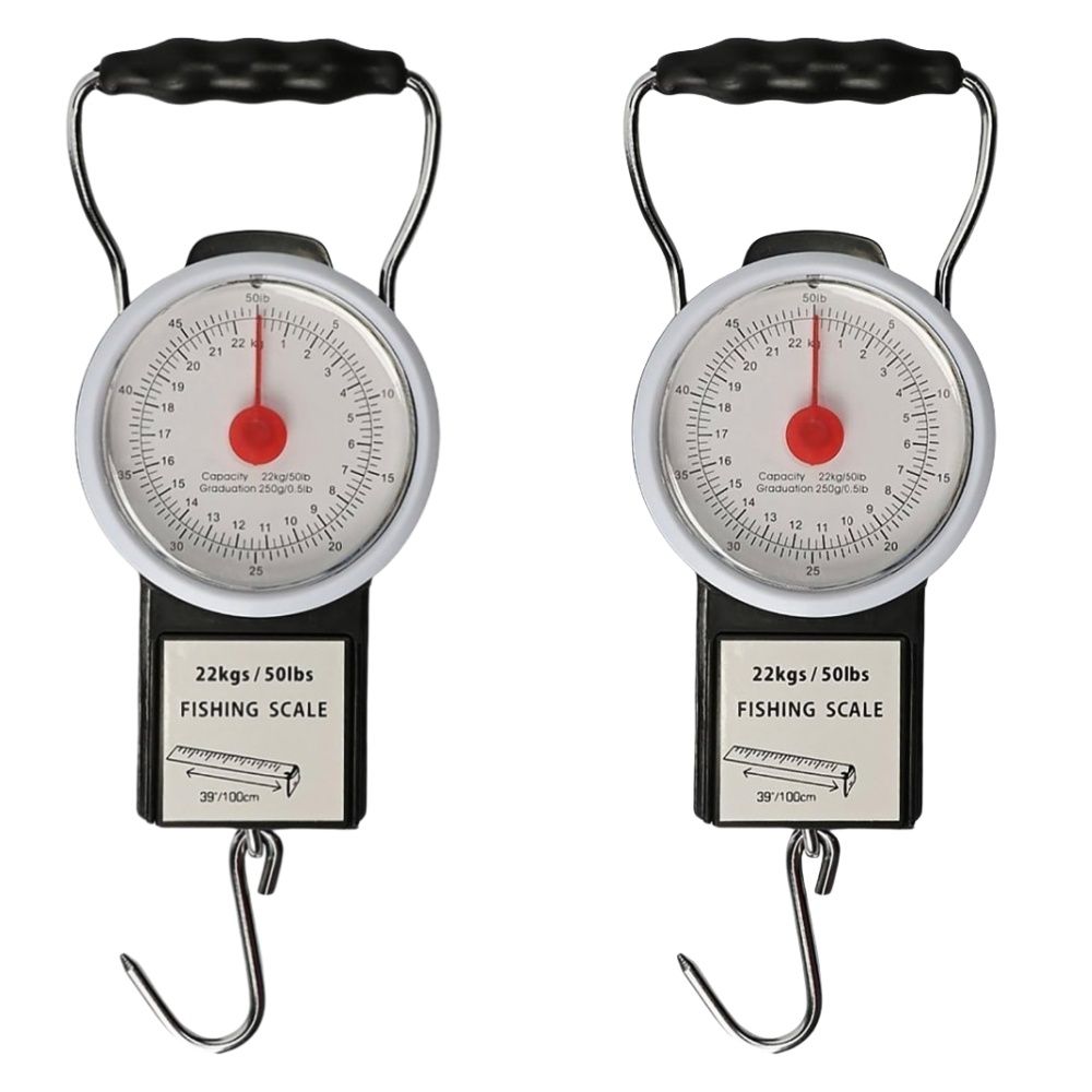 2 Pack Fishing Hanging Scale Mechanical Kitchen and Fish Fishing Scale