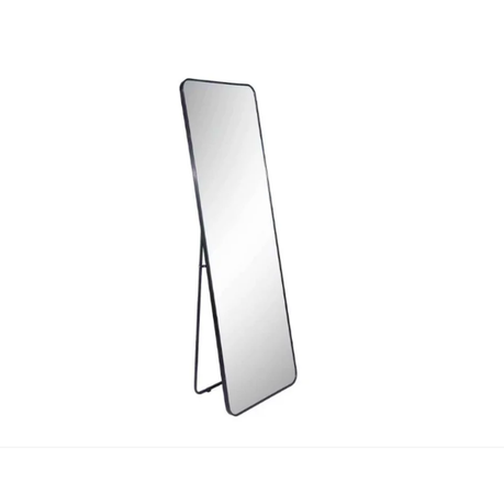 Black Rectangular Mirror - 145 cm x 37cm Image