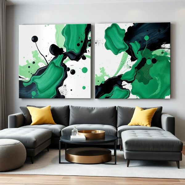 Canvas Wall Art: 2 - Piece Set - Luminous Laboratory