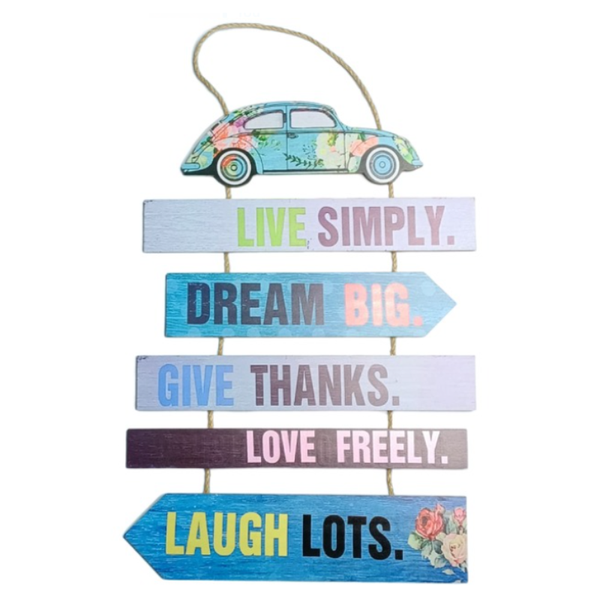 JJ0379 Wooden Wall Hang Decor - 44cm