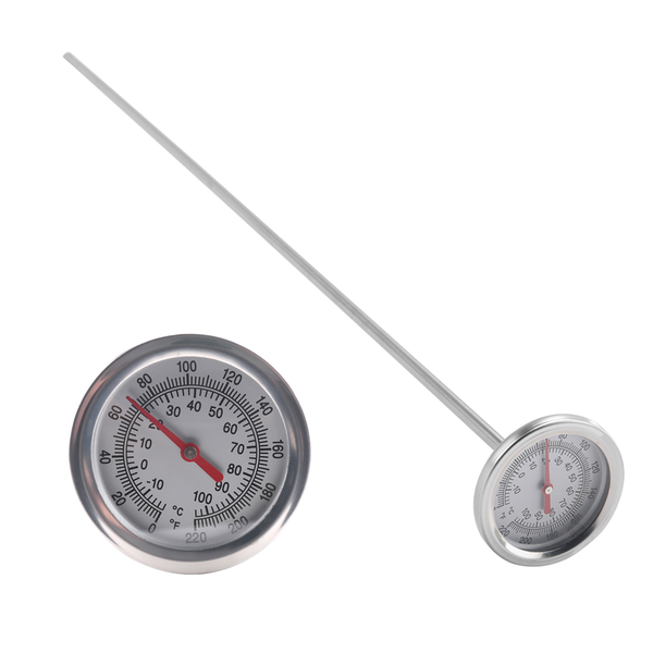 Long Stem Compost Soil Thermometer - Fast Response Stainless Steel