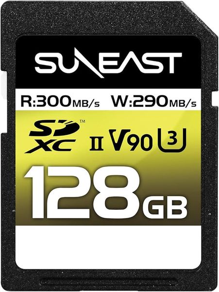 SunEast Ultimate Pro V90 128GB SDXC Memory Card UHS-II U3 290MB/s