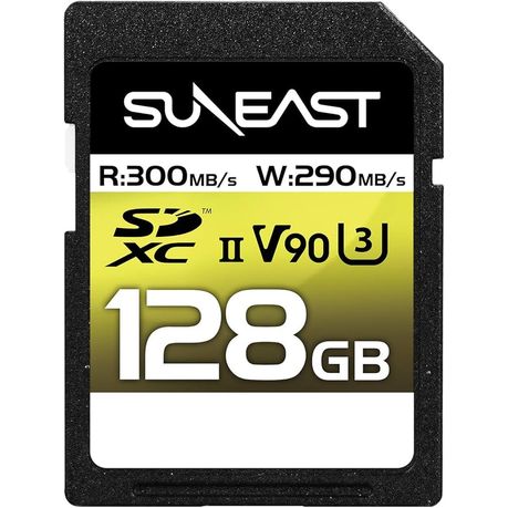 SunEast Ultimate Pro V90 128GB SDXC Memory Card UHS-II U3 290MB/s Image