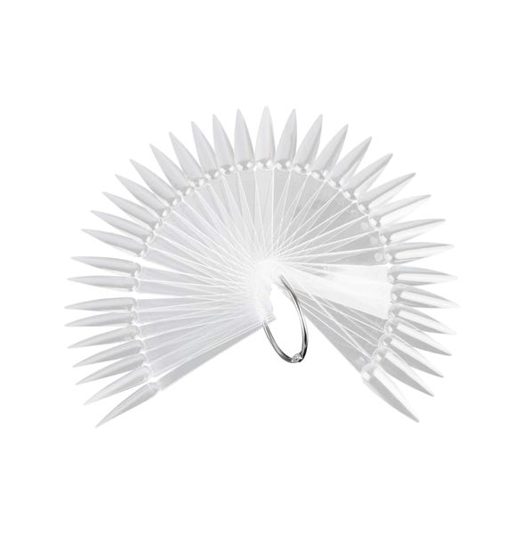 Stiletto Colour Display Nail Tips Clear - 40 Nails