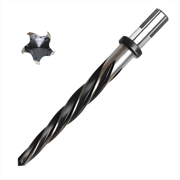 Bridge Construction Reamer Drill Bit, M2 HSS Taper Chucking