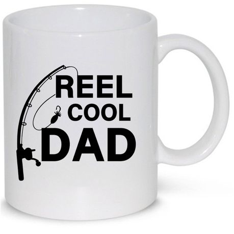 Reel Cool Dad Fishing Gift Coffee Mug (11Oz Normal Size)