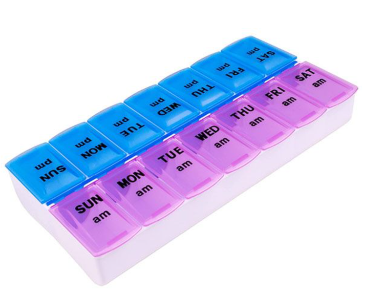 Portable Weekly Pill Box Twice A Day