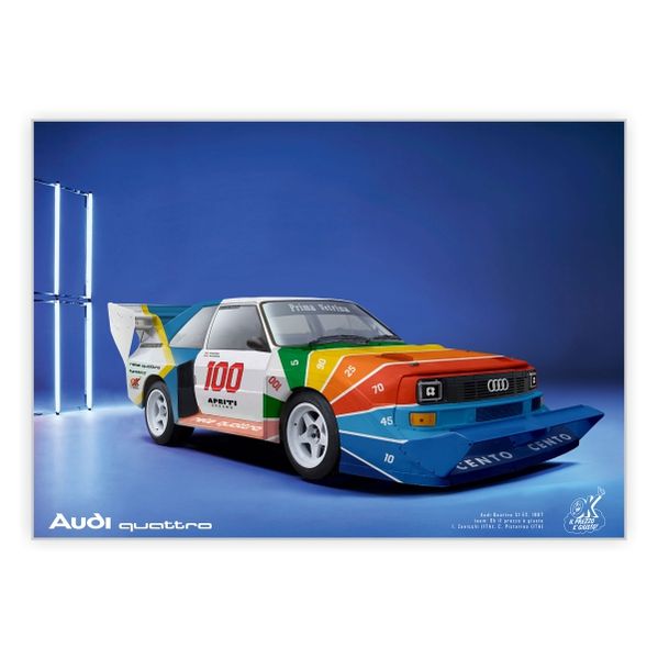 Audi Quattro Old School 1987 - A1 Poster