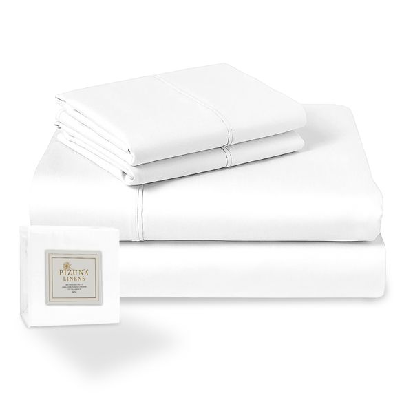 Pizuna Cotton Bed Sheets Set 4 Piece 400 TC Bedding Set