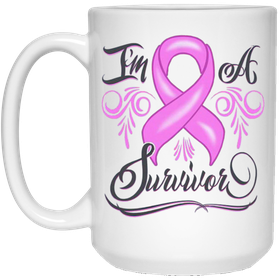 I'm A Survivor Breast Cancer Birthday Christmas Mother's Day Gift Mug