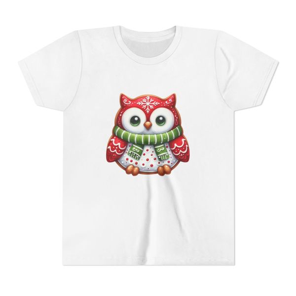Owl Festive Kiddies T-shirt (white)