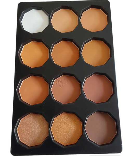HD Matte 12 Colours Contour &amp; Bronzer Powder Palette