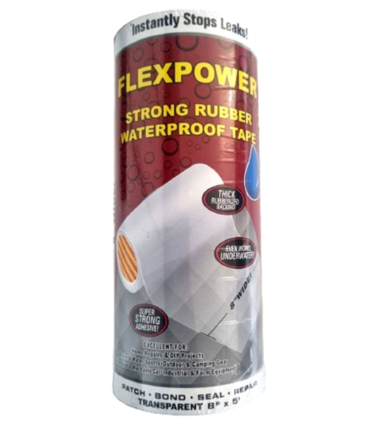 8-Inch Wide Flex Power Rubberized Waterproof Tape