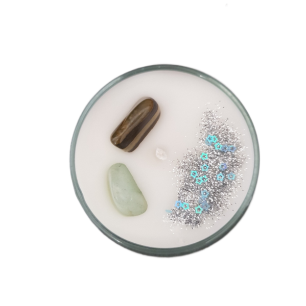 Crystal Infused Glitter Candle