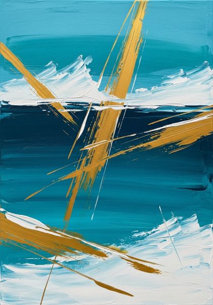 Abstract Modern Contemporary Oil Painting 1 - Canvas Art