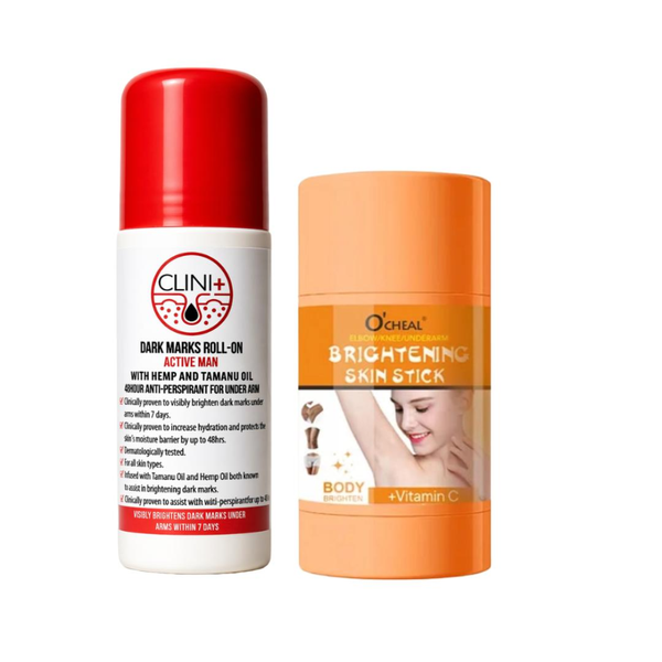 Clini + Dark Mark Anti Perspirant Roll-On - Men And Brightening Skin Stick