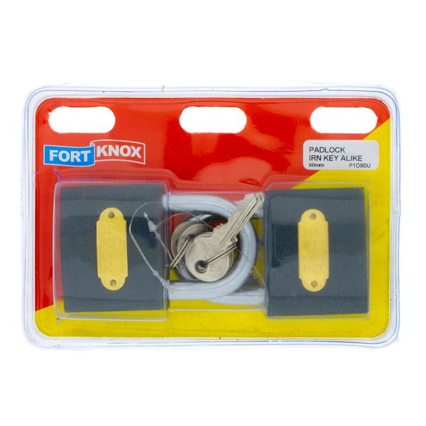 FORT KNOX Padlocks Iron Keyed Alike 60mm Q:1 P1D90U