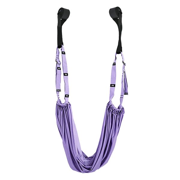 Adjustable Aerial Yoga Strap Fitness Assist Trainer-Purple