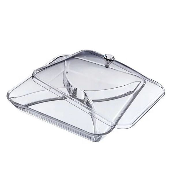 Transparent Acrylic Multipurpose Serving Box - 26cm x 26cm